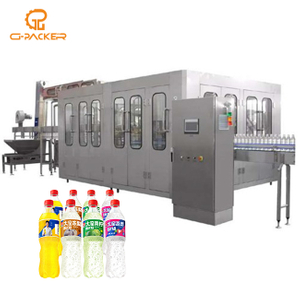 自動 3in 1 ペットボトルフレーバー炭酸飲料充填ライン 