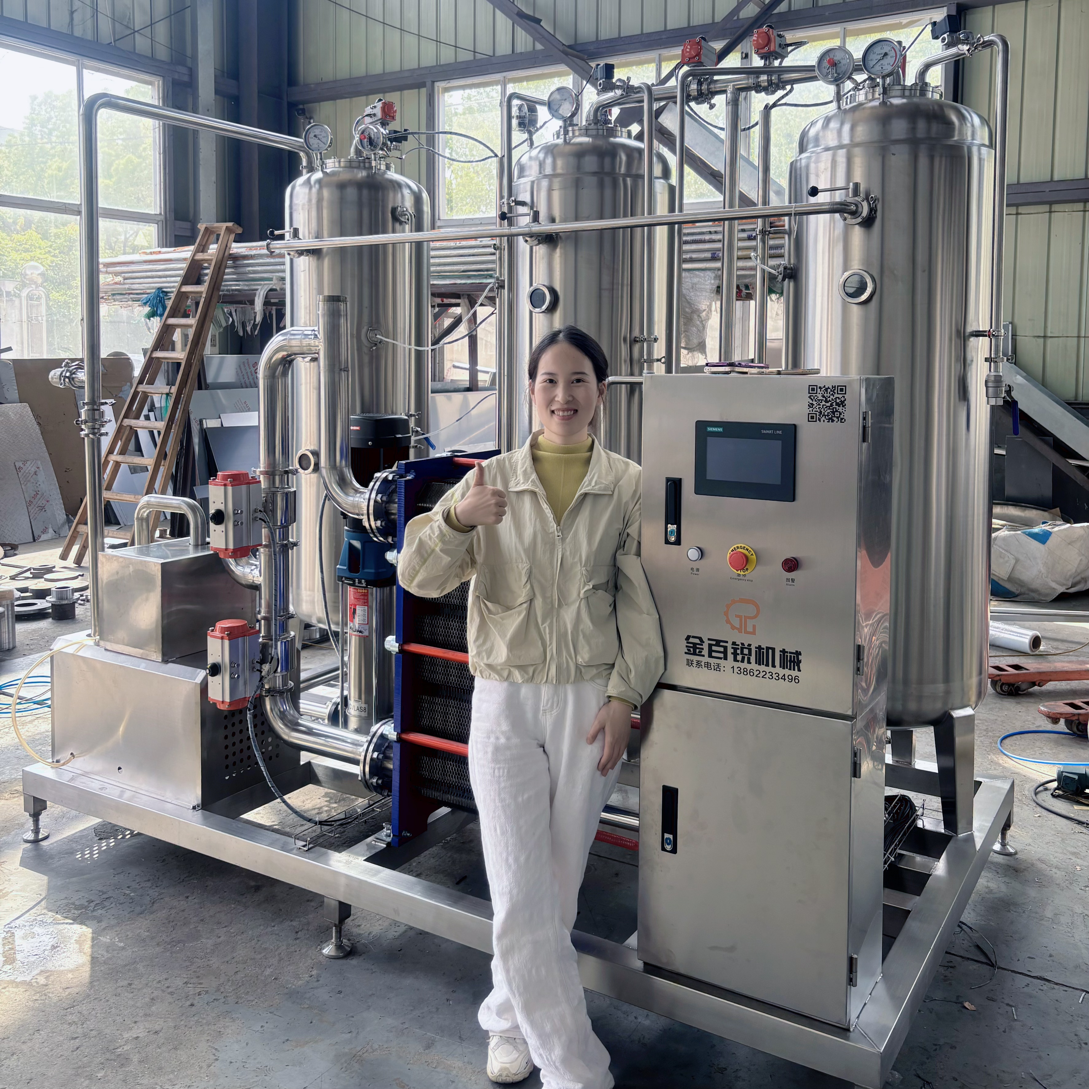 ប្រព័ន្ធលាយឧស្ម័ន CO2 ផ្តល់ជូនសម្រាប់អតិថិជនចិន 