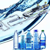 H&ouml;ghastighets automatisk liten flaskvattenp&aring;fyllningslinje Renat vattenp&aring;fyllningsmaskin Mineralvattenproduktionslinje 