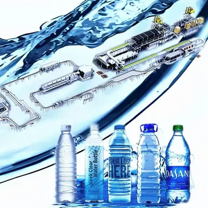 Linie automată de umplere cu apă &icirc;mbuteliată mică, de mare viteză, mașină de umplere cu apă purificată Linie de producție de apă minerală 