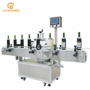 بوتل بند مائع پیکنگ لائنوں کے لیے چپکنے والی لیبلنگ مشین 