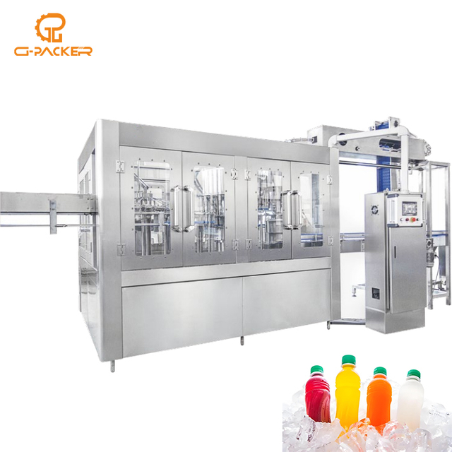 H&ouml;gkvalitativ automatisk 18000BPH fyllnings- och lockmaskin f&ouml;r dryckesjuice 